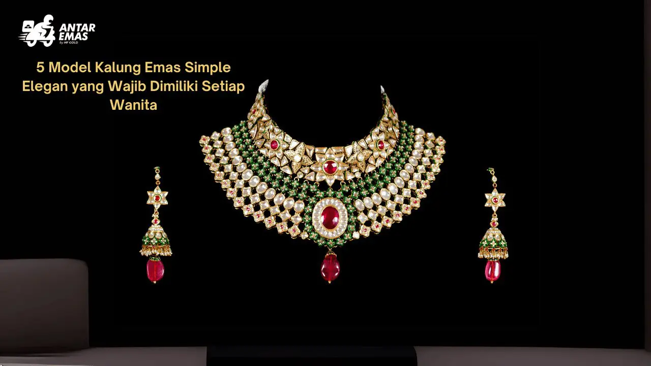 Model Kalung Emas Simple Elegan
