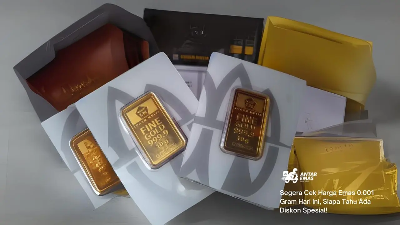 Segera Cek Harga Emas 0.001 Gram Hari Ini, Siapa Tahu Ada Diskon Spesial!