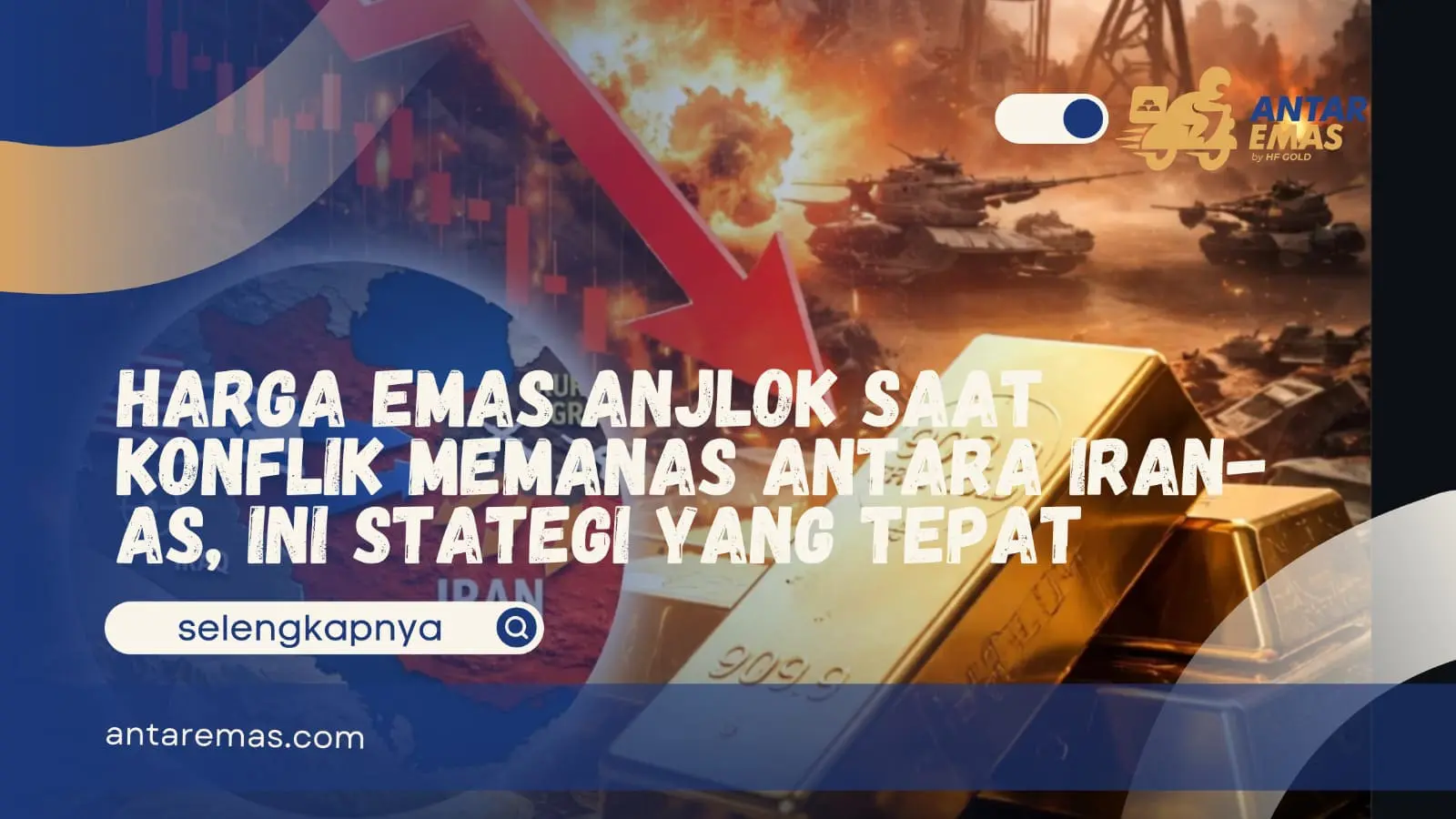 Harga Emas Anjlok