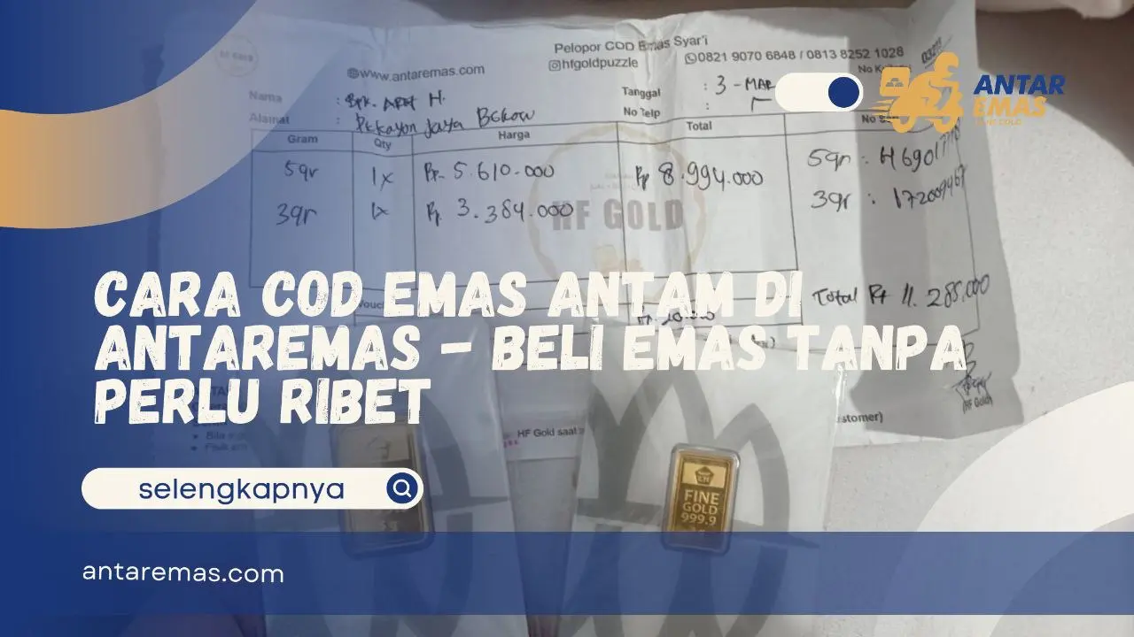 Cara COD Emas Antam